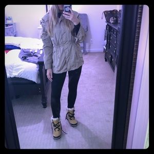 Michael Kors gold rain coat
